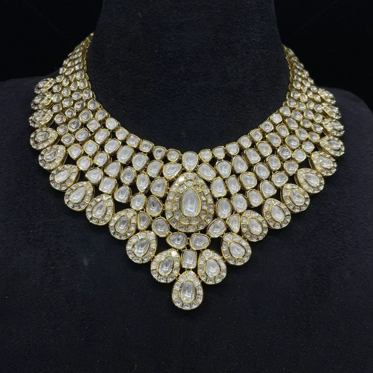 Traditional Bridal Polki Necklace