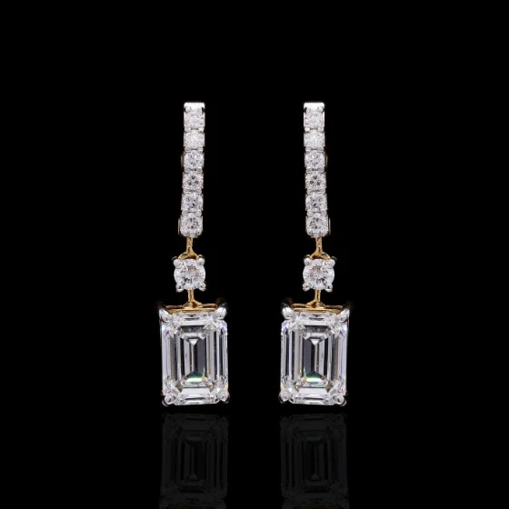 Classic Emerald Cut Earrings