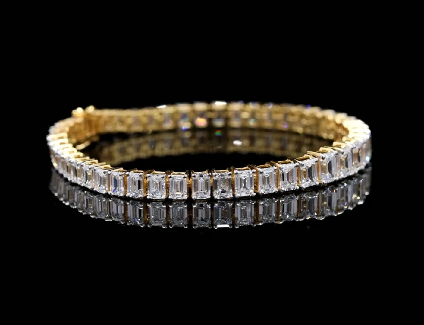 Diamond Baguettes Tennis Bracelet