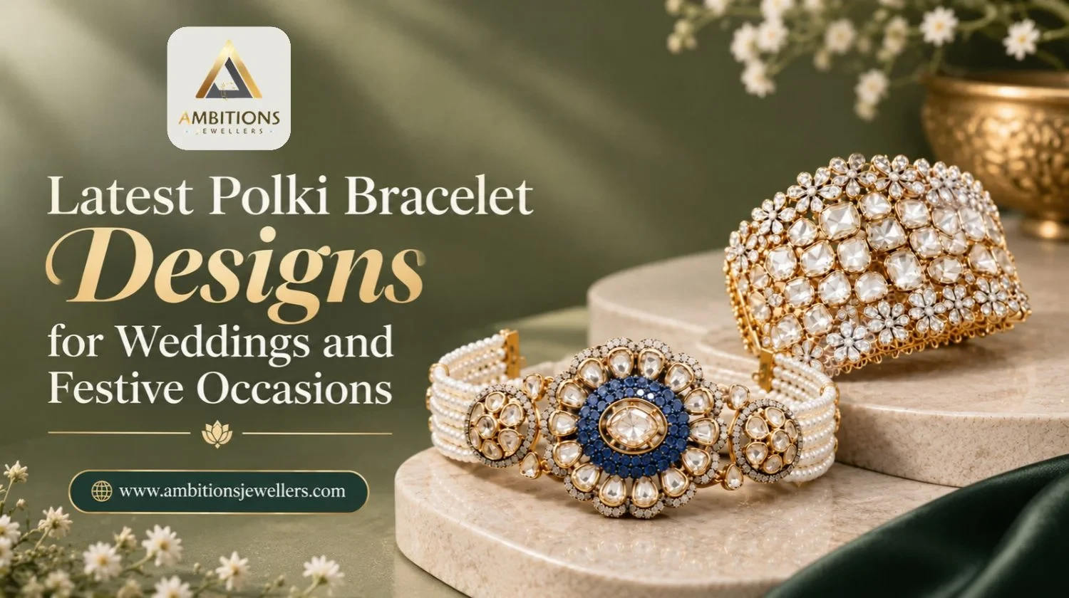 Latest Polki Bracelet Designs for Weddings and Festive Occasions